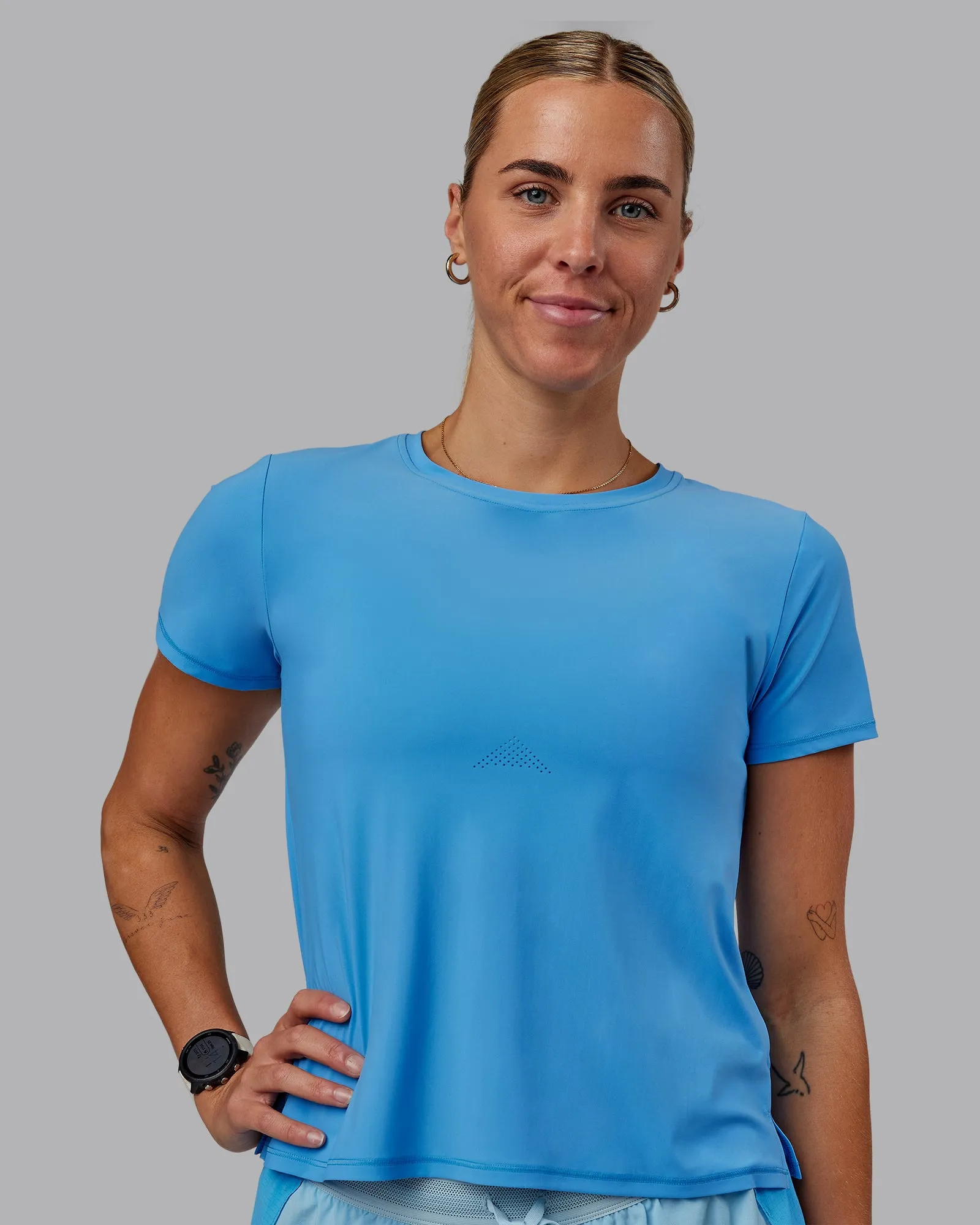 Cadence Tee - Azure Blue