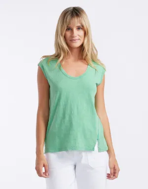 Cali Stitch Tank - Apple