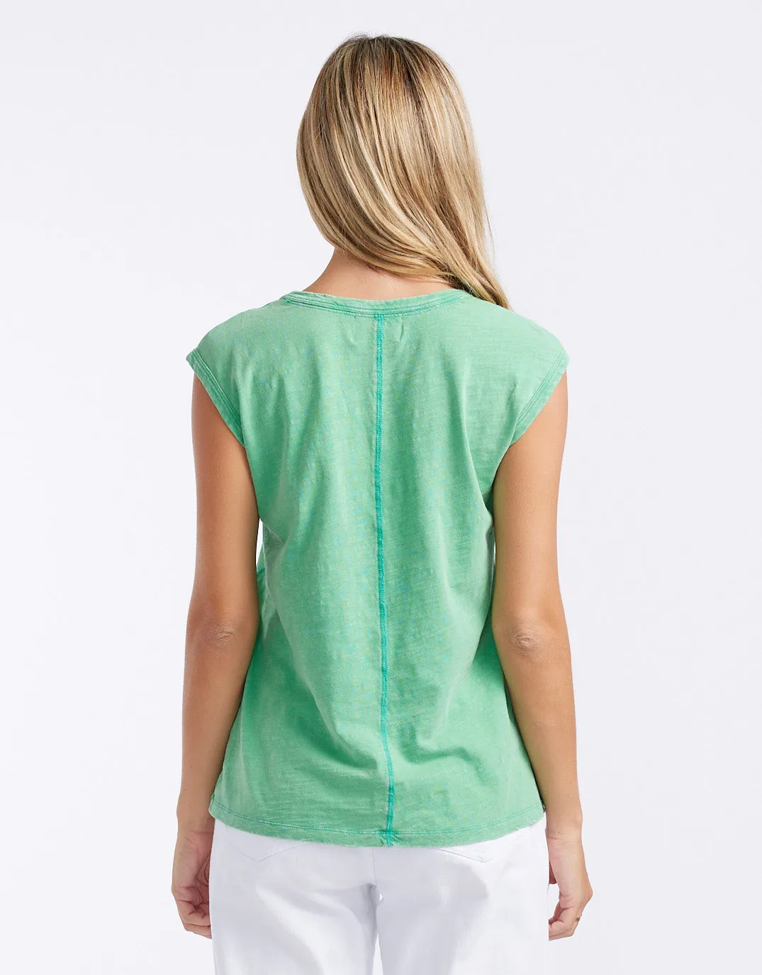 Cali Stitch Tank - Apple