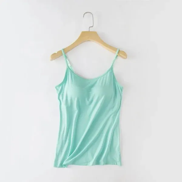 Cami Bra – Women’s Camisole With Built In Padded Bra Vest