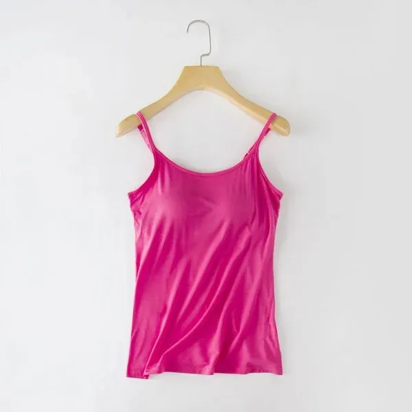 Cami Bra – Women’s Camisole With Built In Padded Bra Vest
