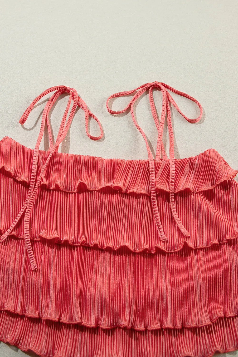 Cami Pleated Wide Leg Pants Set