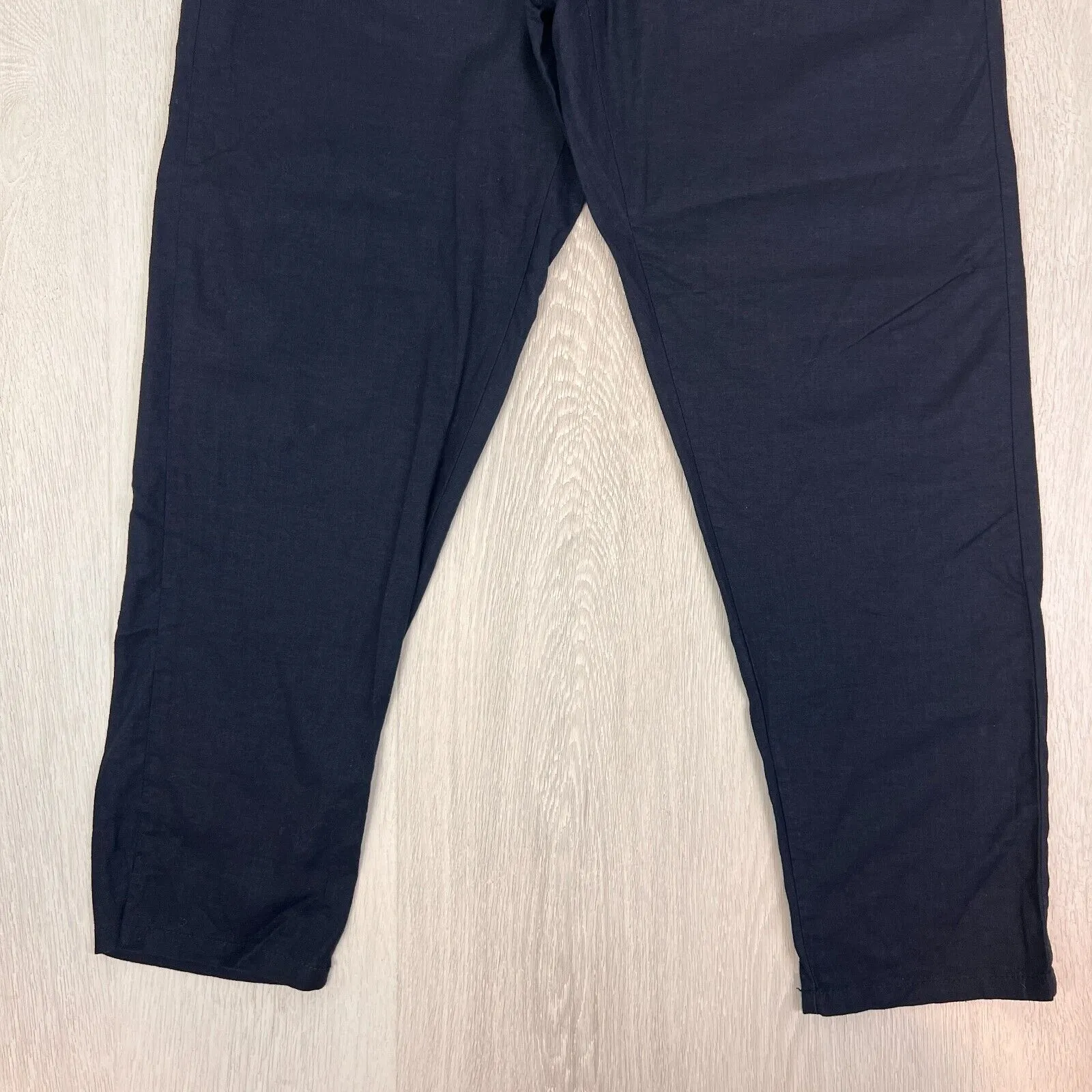 Celio Navy Blue Linen Blend Pants Size 32