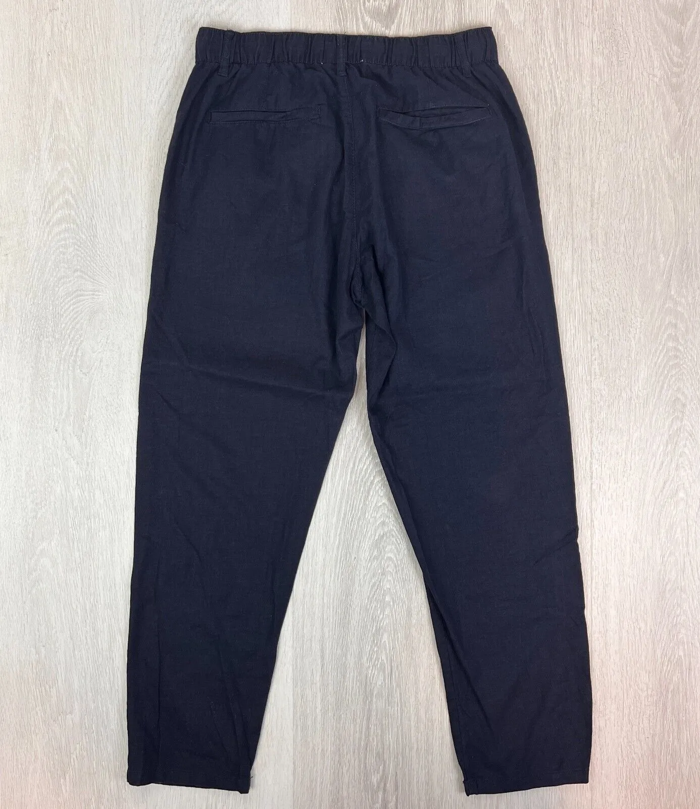 Celio Navy Blue Linen Blend Pants Size 32