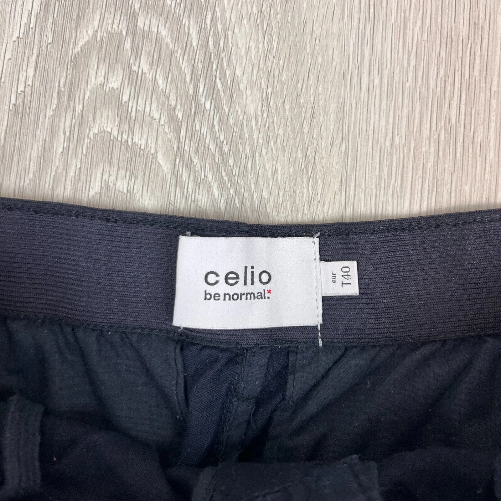 Celio Navy Blue Linen Blend Pants Size 32