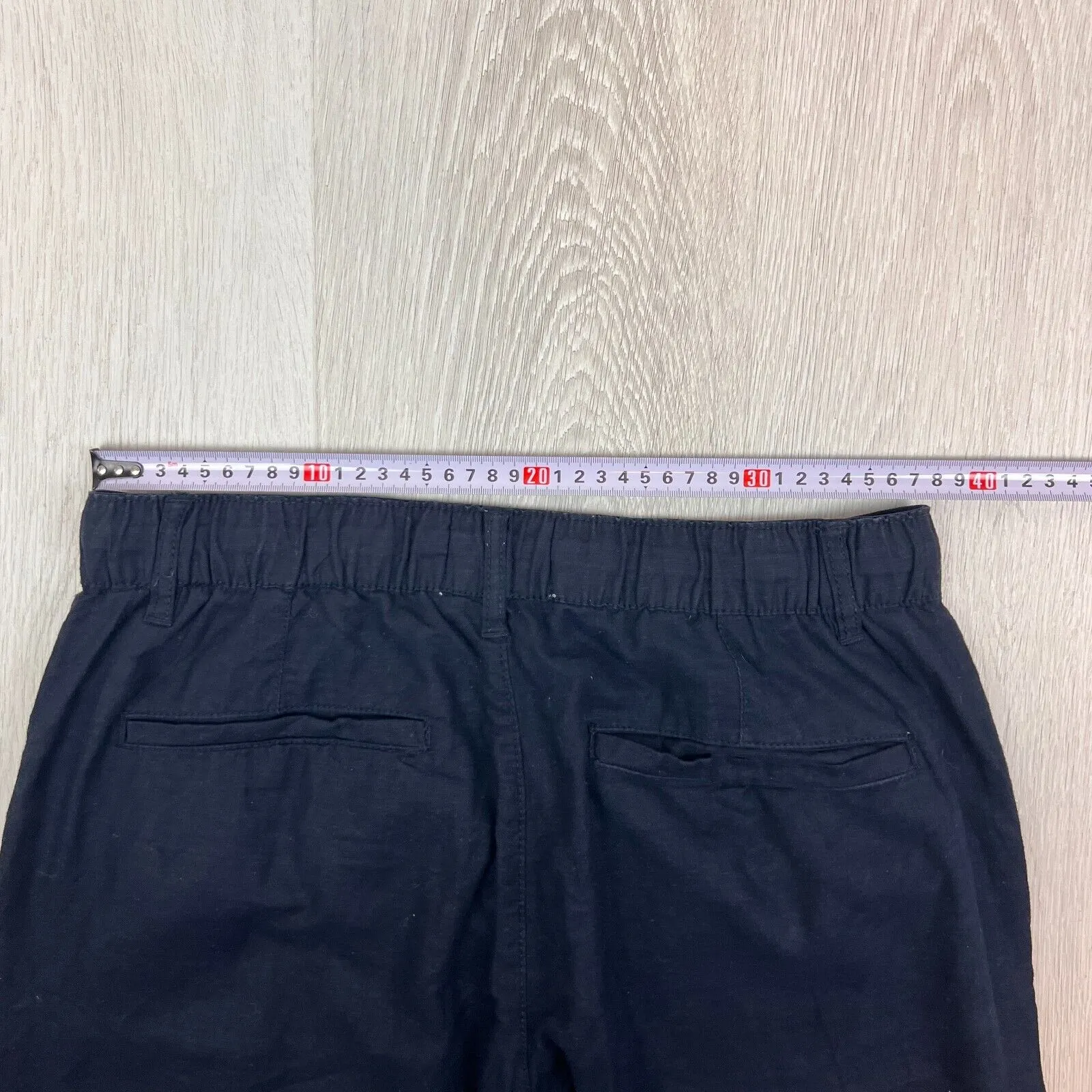 Celio Navy Blue Linen Blend Pants Size 32