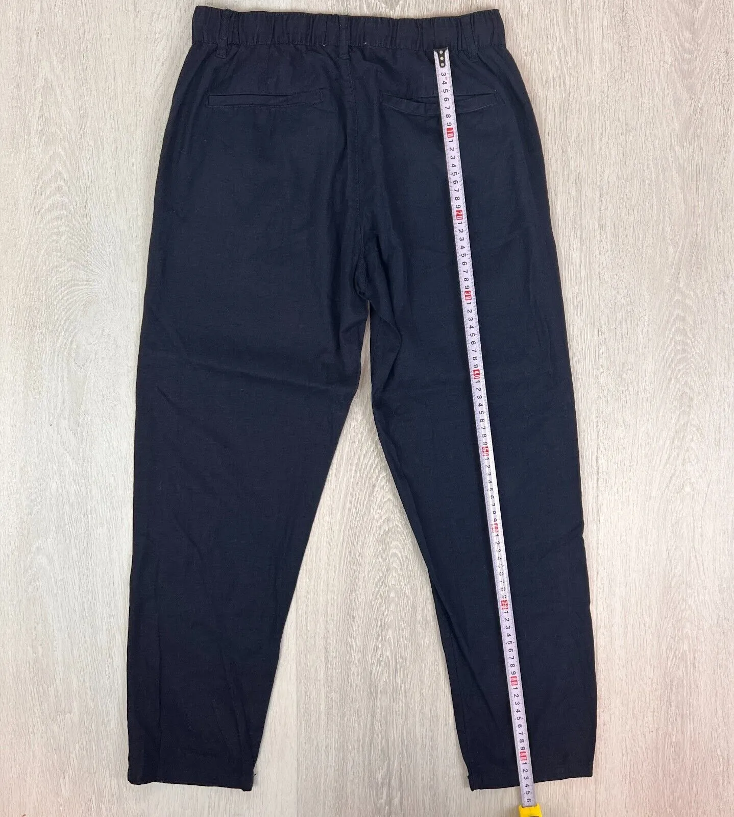 Celio Navy Blue Linen Blend Pants Size 32