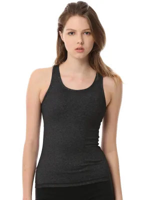 CHALLENGE TANK 2.0, HEATHER BLACK