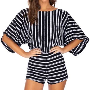 CHAMPAGNE POP - Open Shoulder Romper