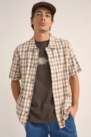 Check Short Sleeve Shirt - Natural