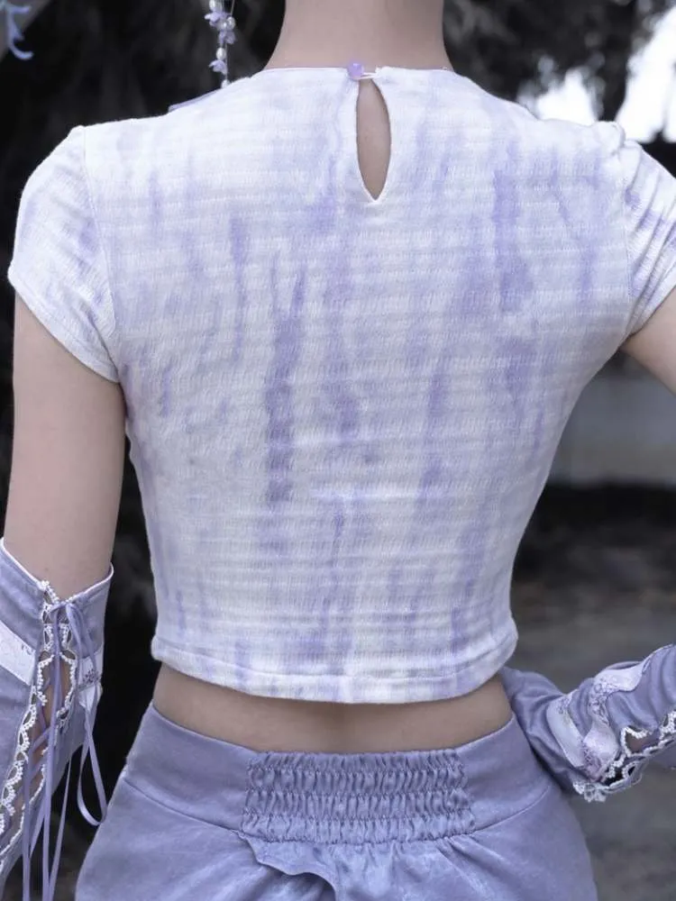 Chinese Style Dragon Print Stretch Knit T-Shirt【s0000009043】