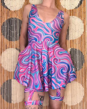Choose A Design: Flare Shorts Romper/Garters Outfit [2 Piece Set, 2 Pockets] (Custom Handmade Order)