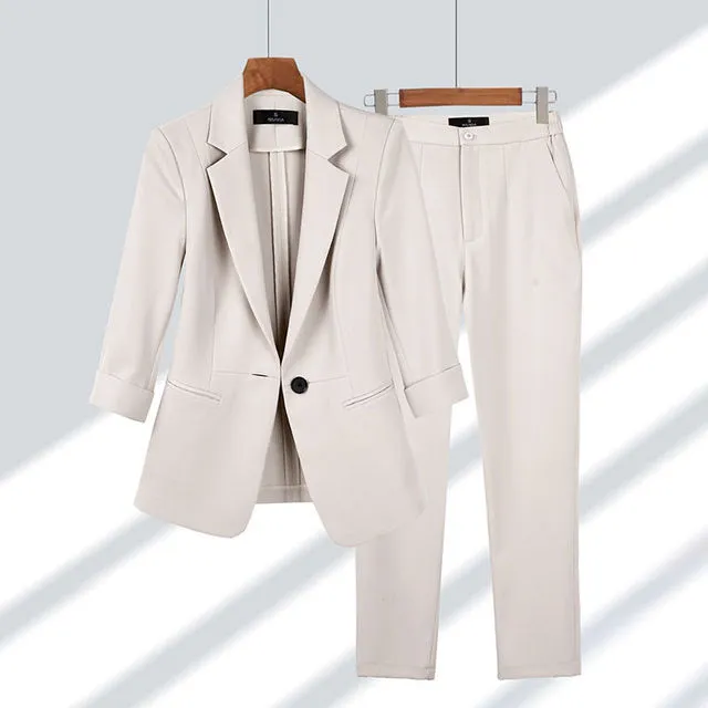 Clara | Figursyet blazer og bukser
