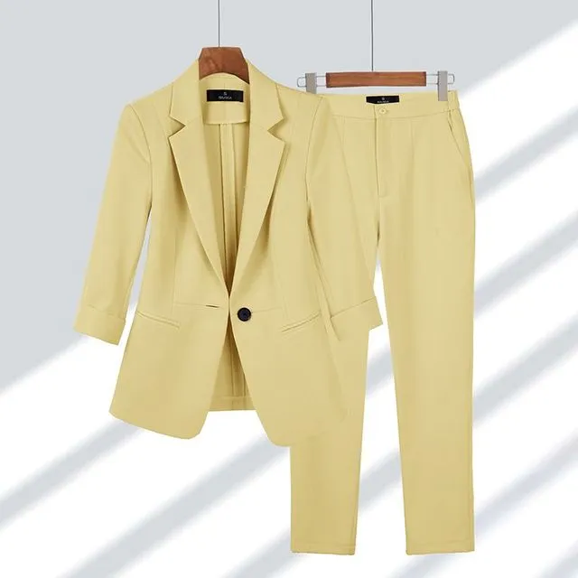 Clara | Figursyet blazer og bukser
