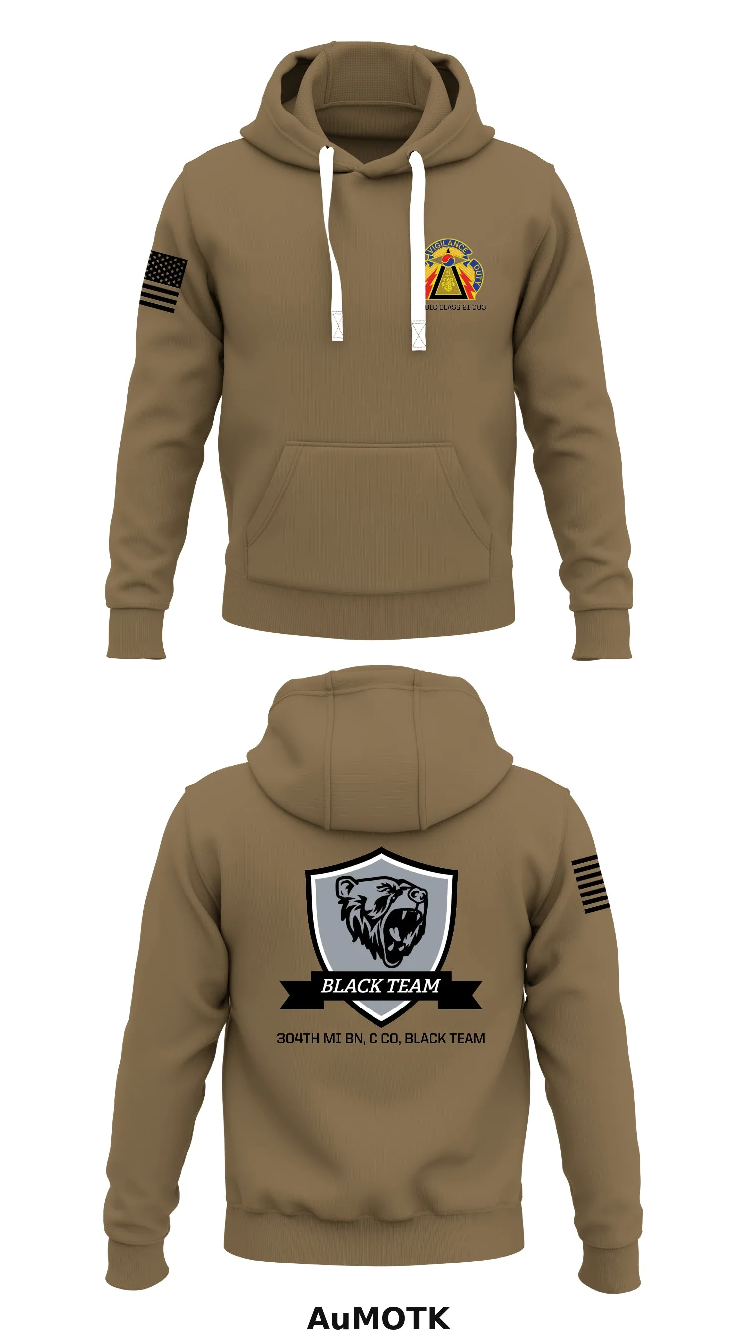 Class 21-3 MI BOLC Store 1  Core Men's Hooded Performance Sweatshirt - AuMOTK