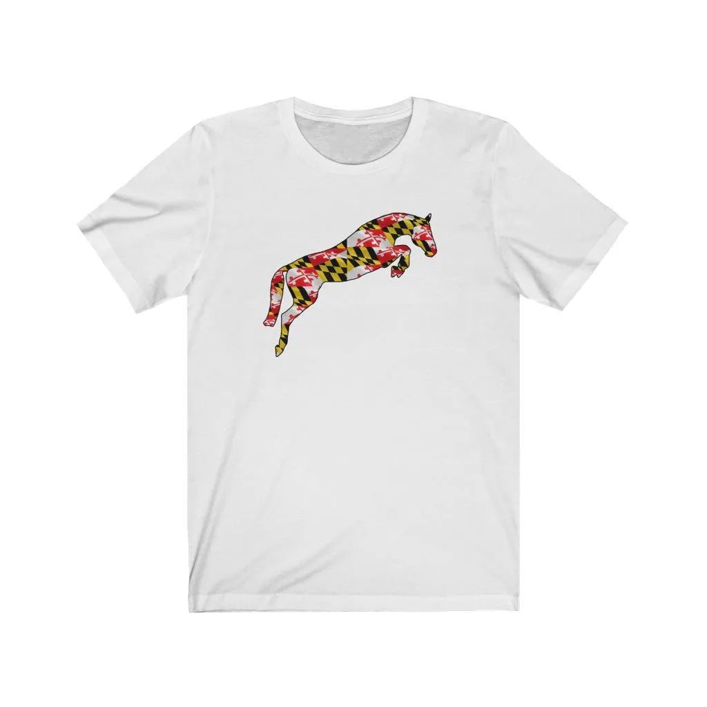 Classic Maryland Saddlery Flag Jumper Unisex Jersey Short Sleeve Tee