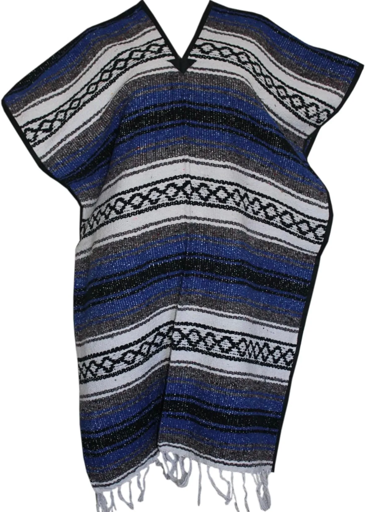 Classic Mexican Blanket Poncho