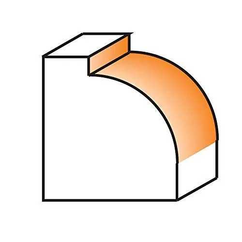 CMT 838.317.11 Roundover Bit, 3/8" Radius, 1/4" Shank