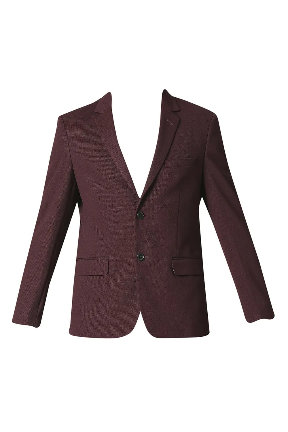 Comfort Fit Self Structure Knit Blazers