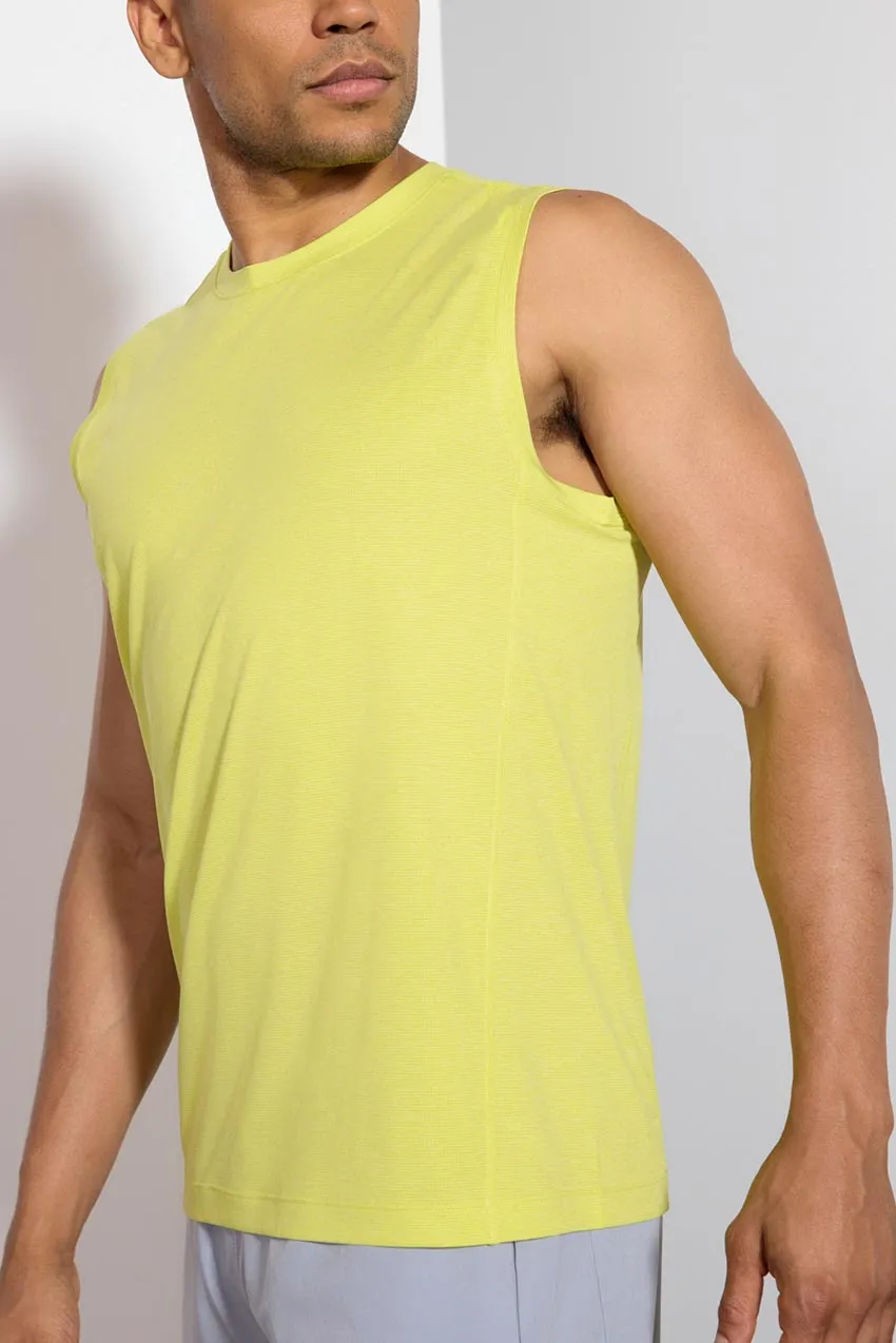 Conquer Crew Neck Tank - Primrose Melange
