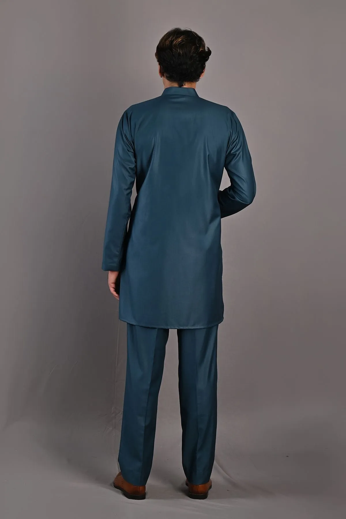 Cosmos Multi Printed Bandhgala Jacket  With Kurta Set