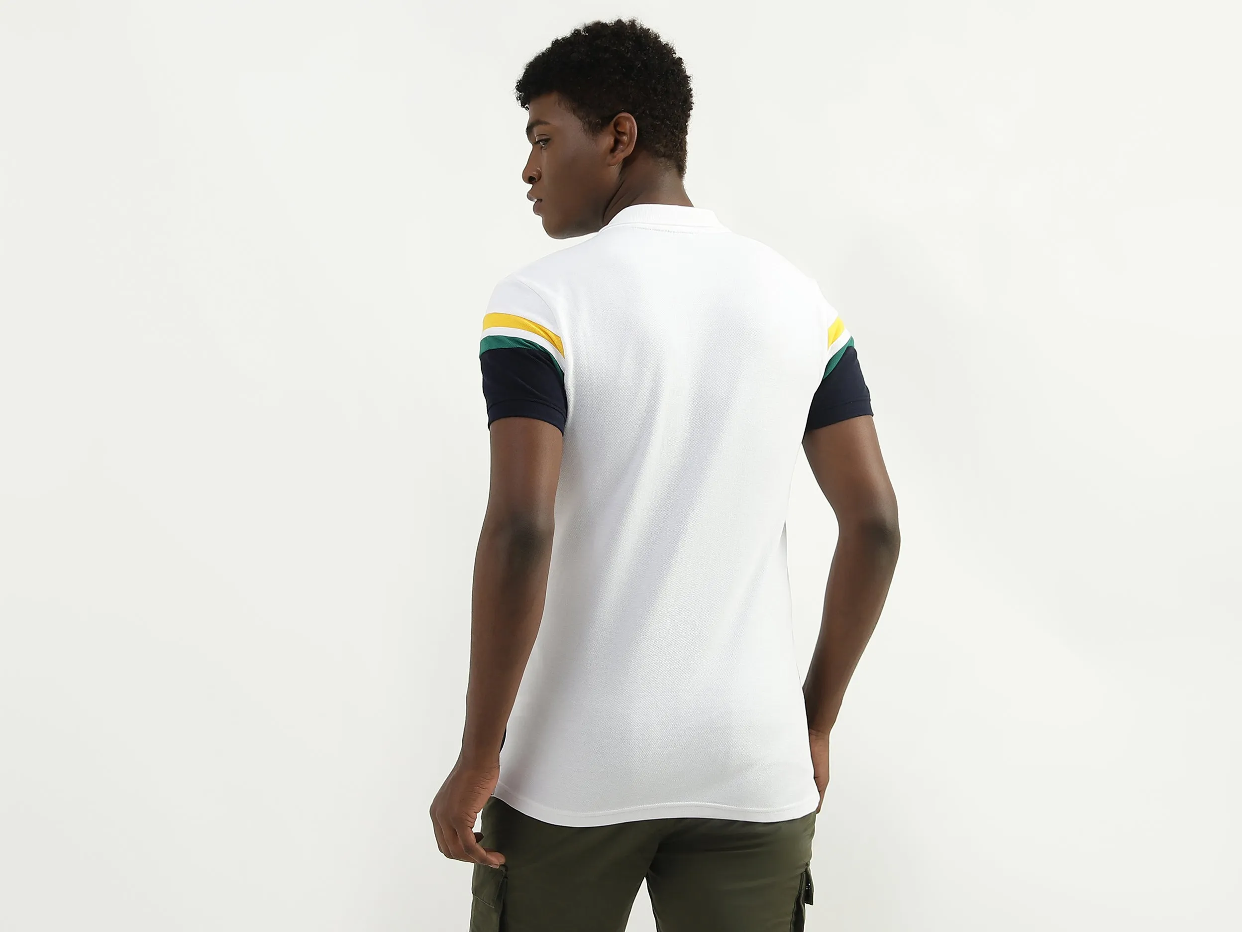 Cotton Printed Polo Collar Mens T-shirts