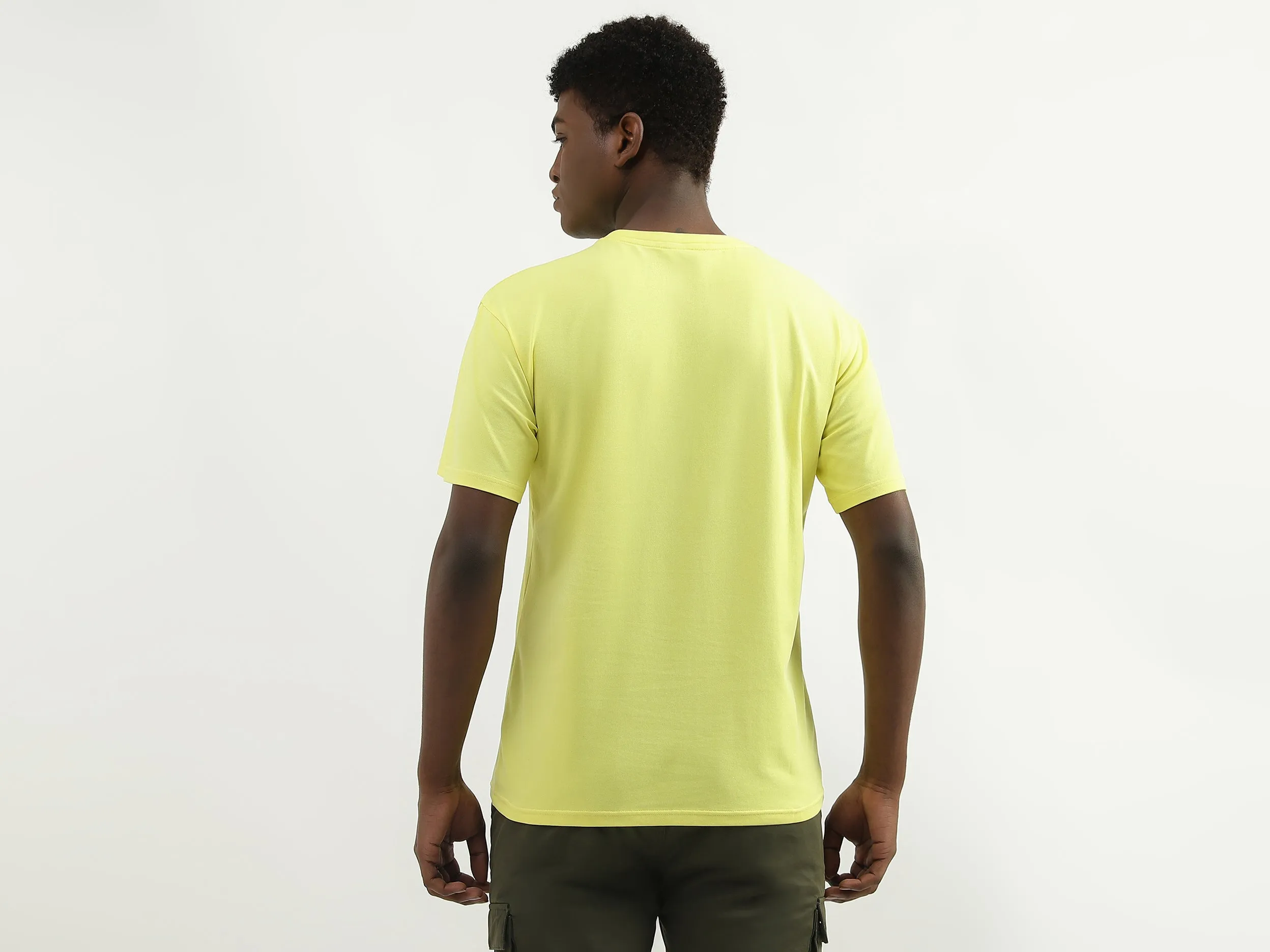 Cotton Printed Round Neck Mens T-shirts