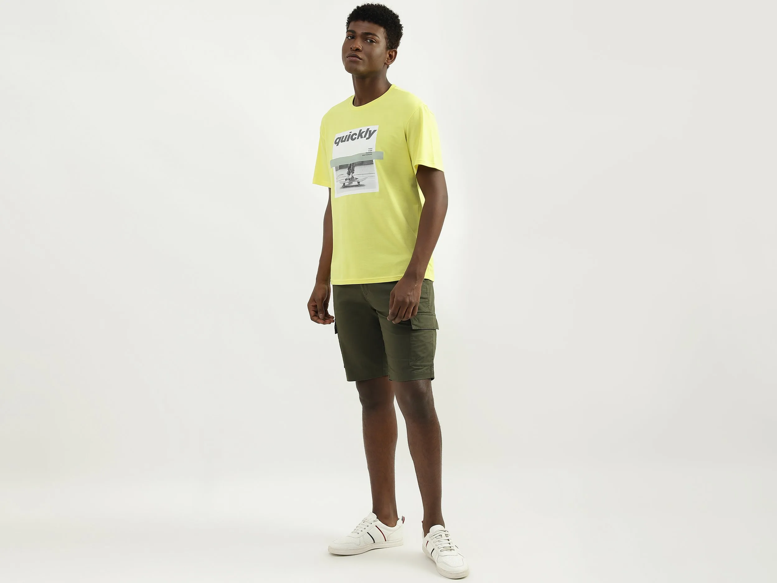 Cotton Printed Round Neck Mens T-shirts