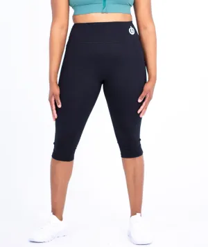 Cropped Pocket Legging | Black