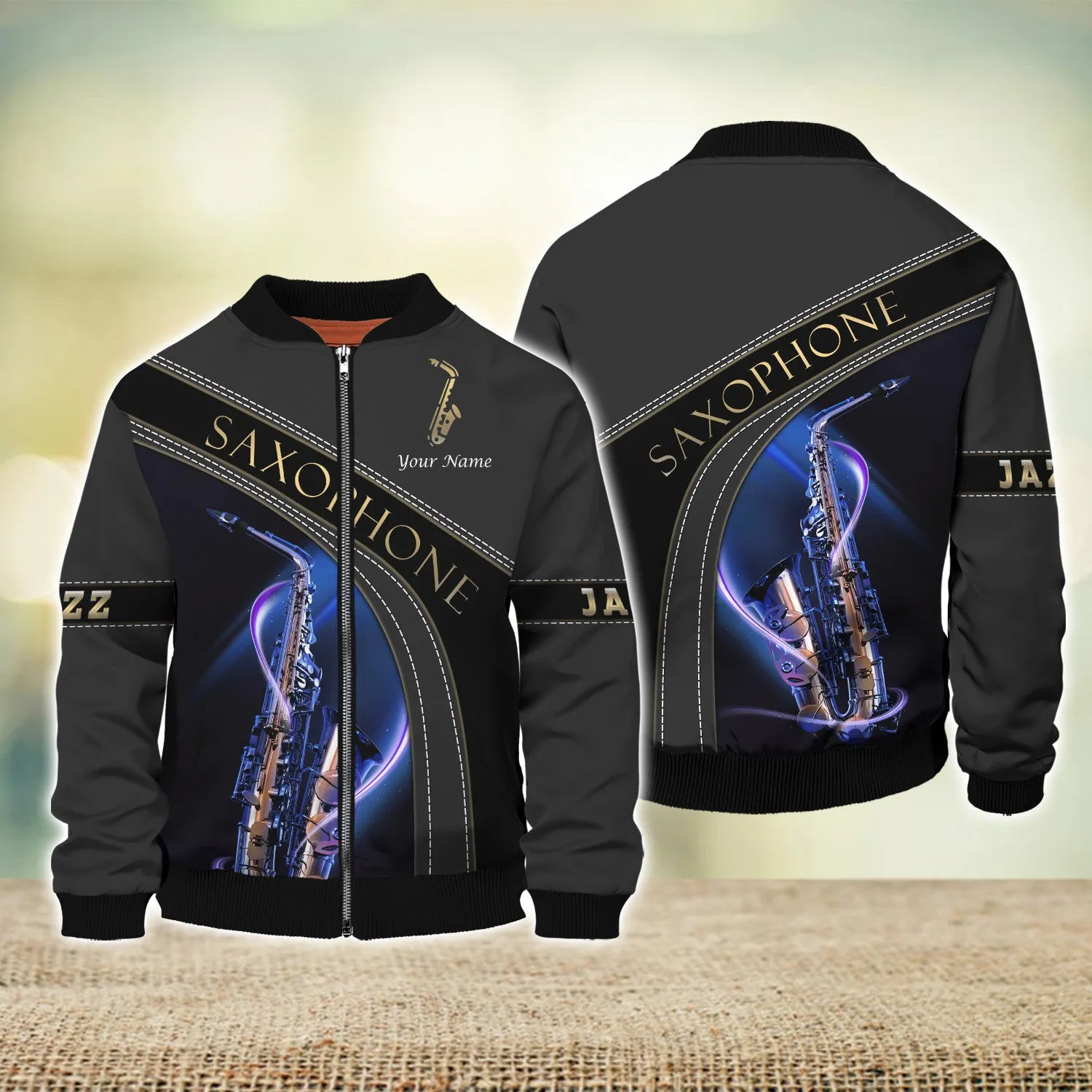Custom Saxophone Shirts Saxophone Pattern Design Shirts 2741