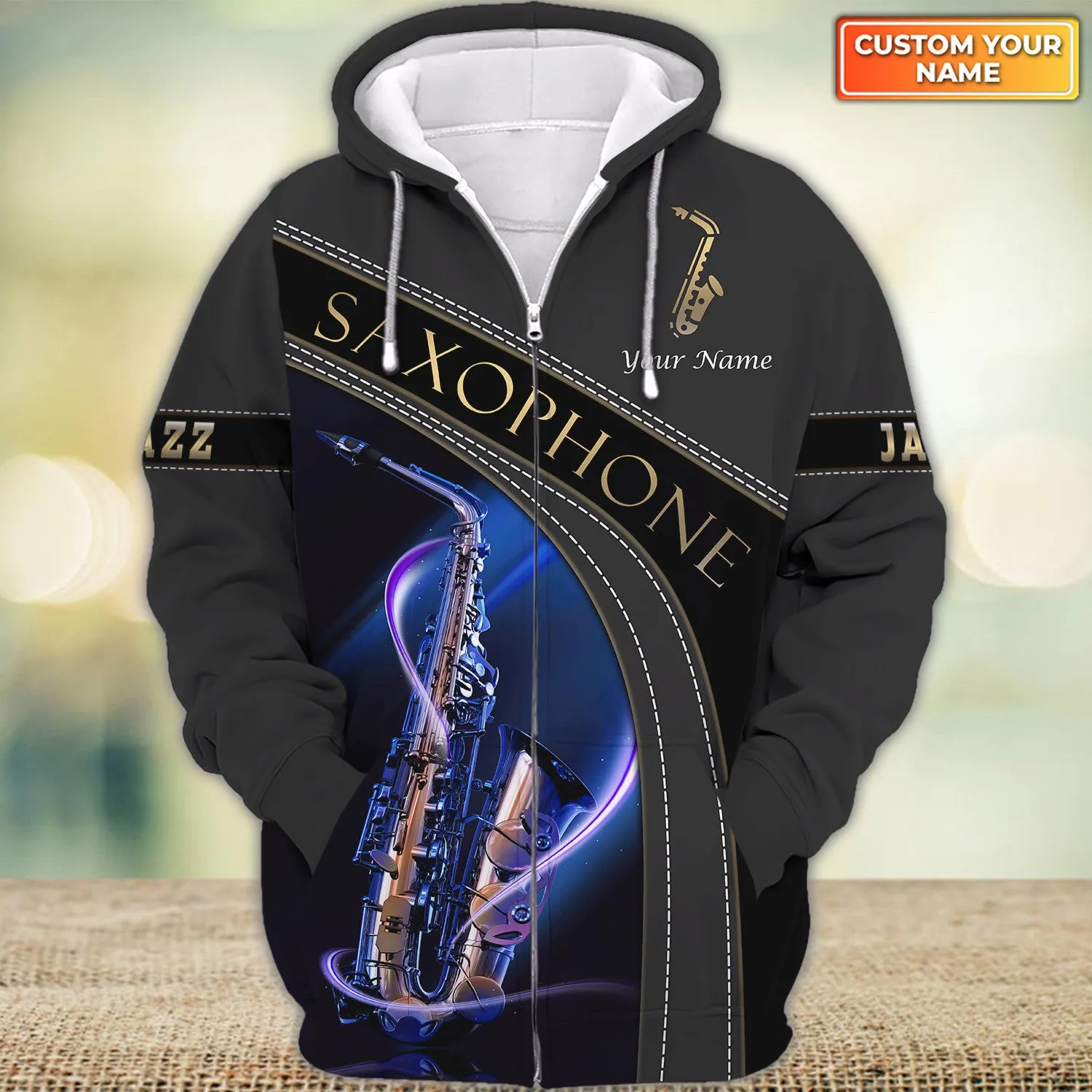 Custom Saxophone Shirts Saxophone Pattern Design Shirts 2741
