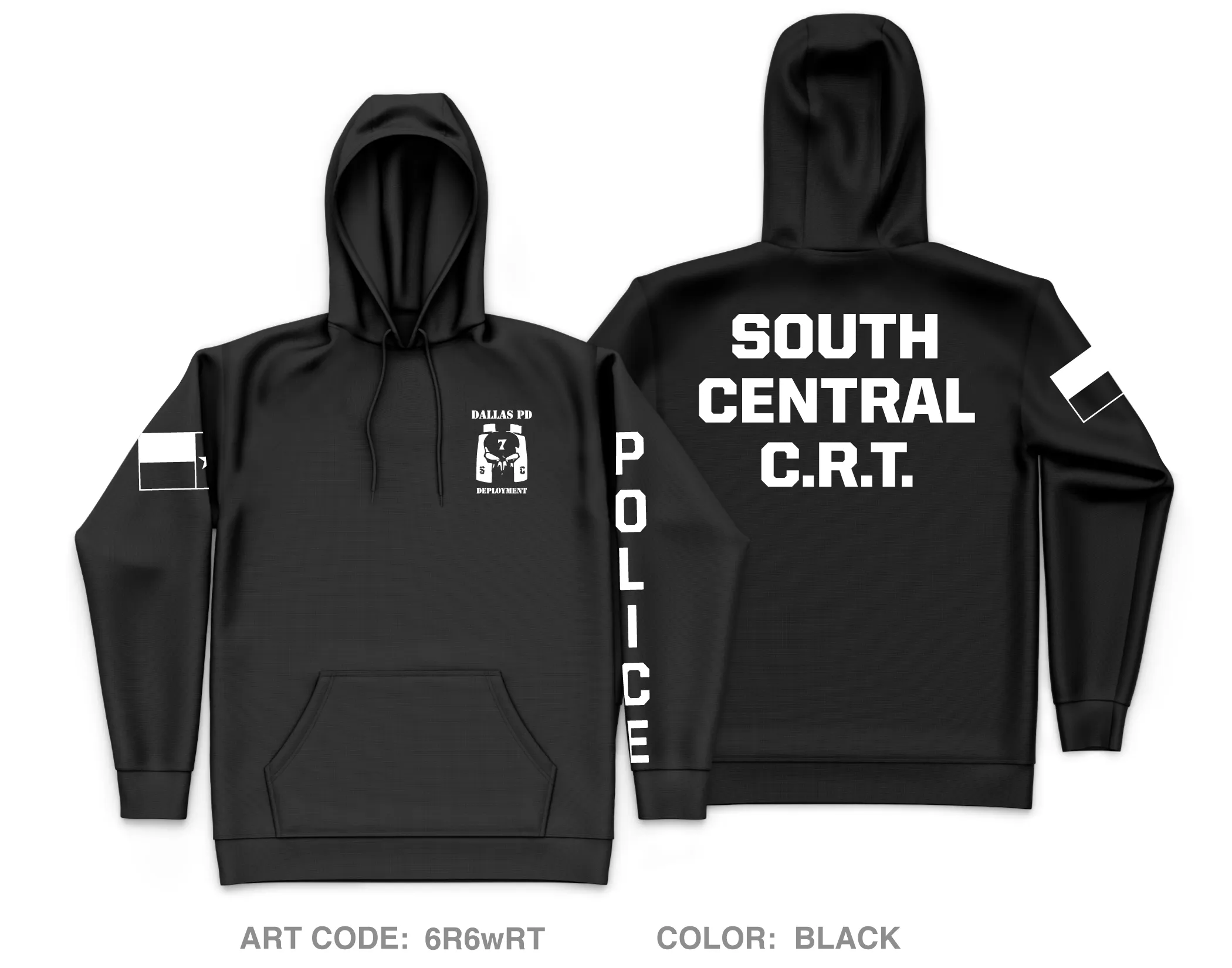 Dallas PD Store 1 Core Men's Hooded Performance Sweatshirt - 6R6wRT