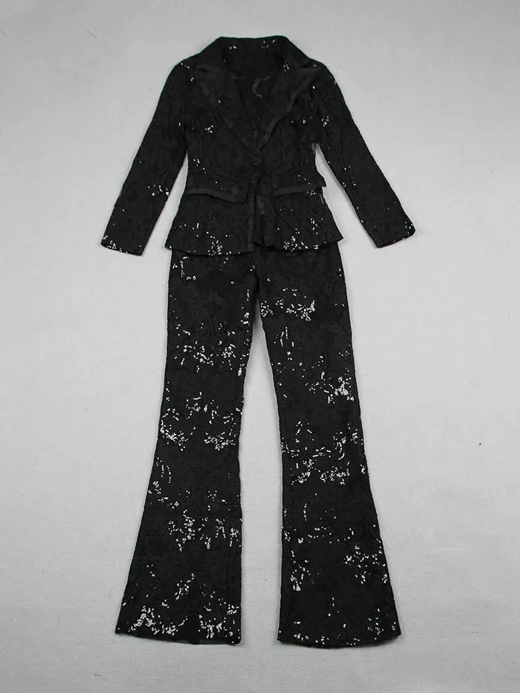 Designer Runway Suit Set