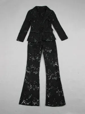 Designer Runway Suit Set