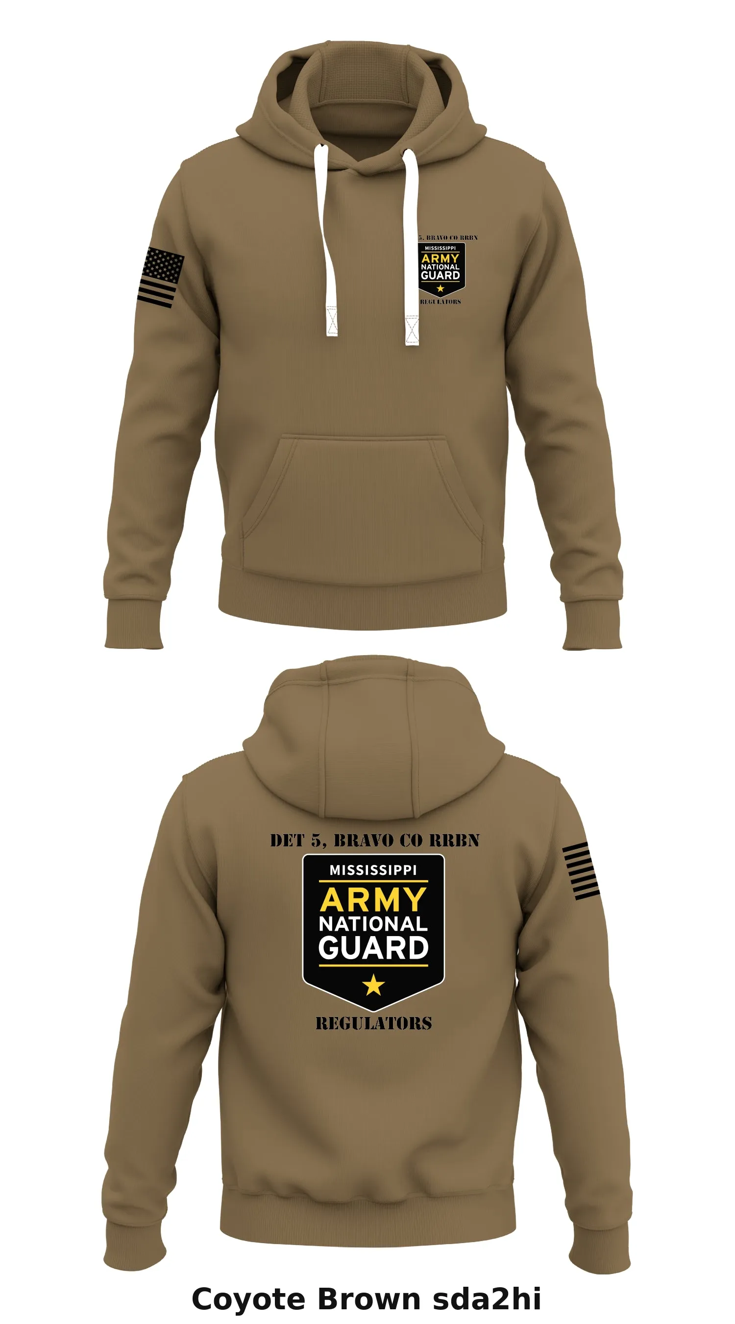 Det 5, Bravo Co RRBN Store 1  Core Men's Hooded Performance Sweatshirt - sda2hi