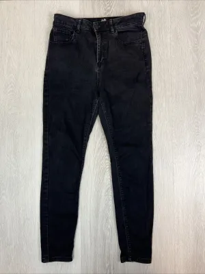 Dotti Womens Black Slim Denim Jeans Size 14