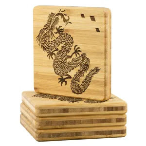 Dragon | Etched On Bamboo Coaster