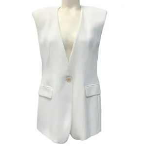 Dries Van Noten White Barona Vest