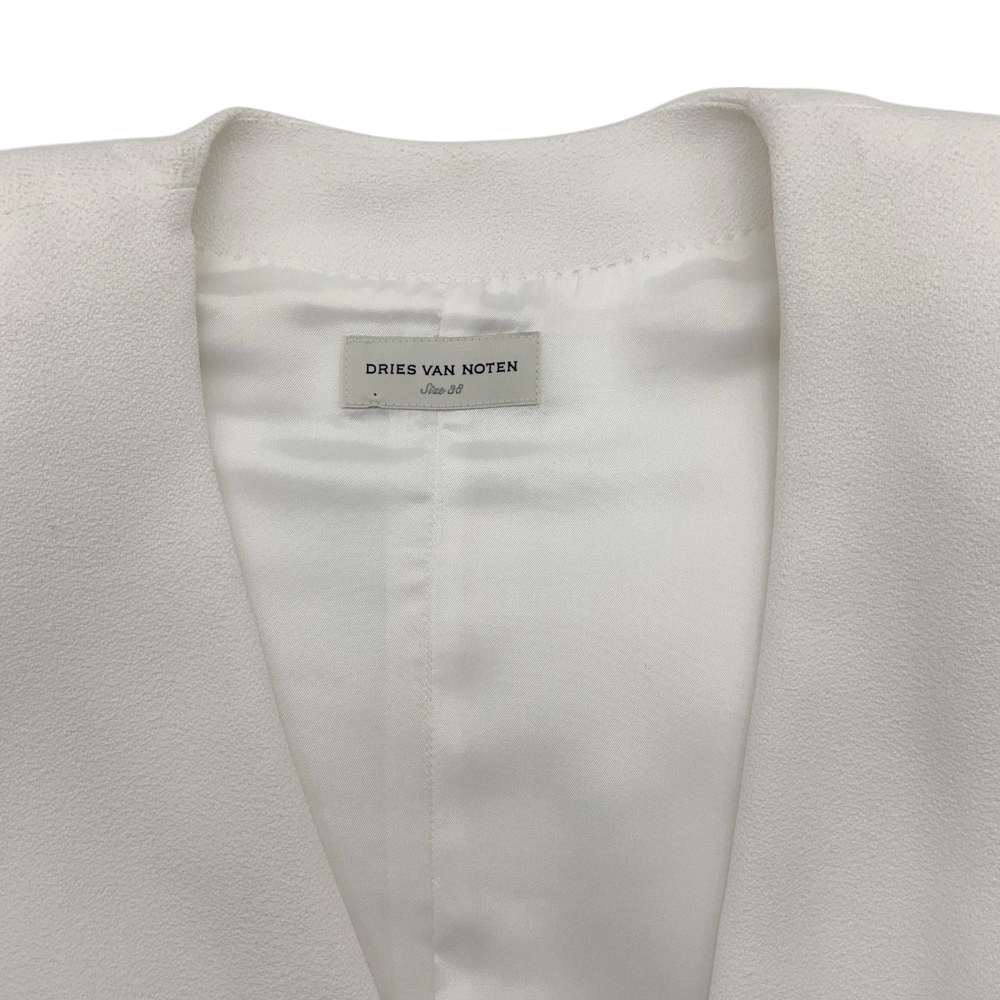 Dries Van Noten White Barona Vest
