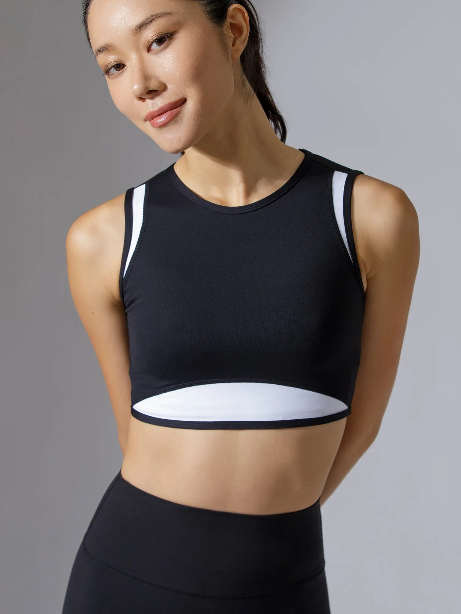 DUAL TANK, BLACK/WHITE