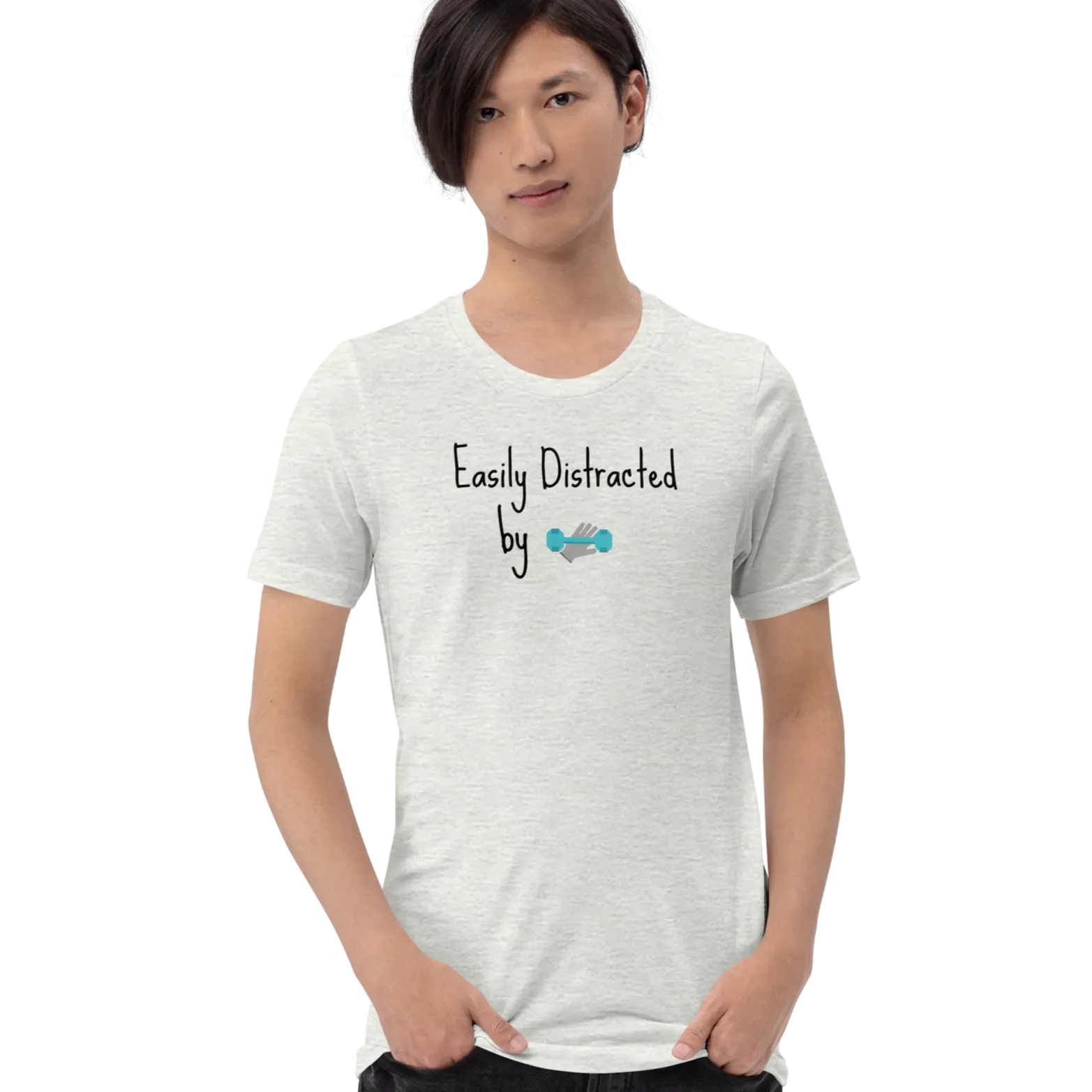 Easily Distracted by Dog Obedience T-Shirts - Light