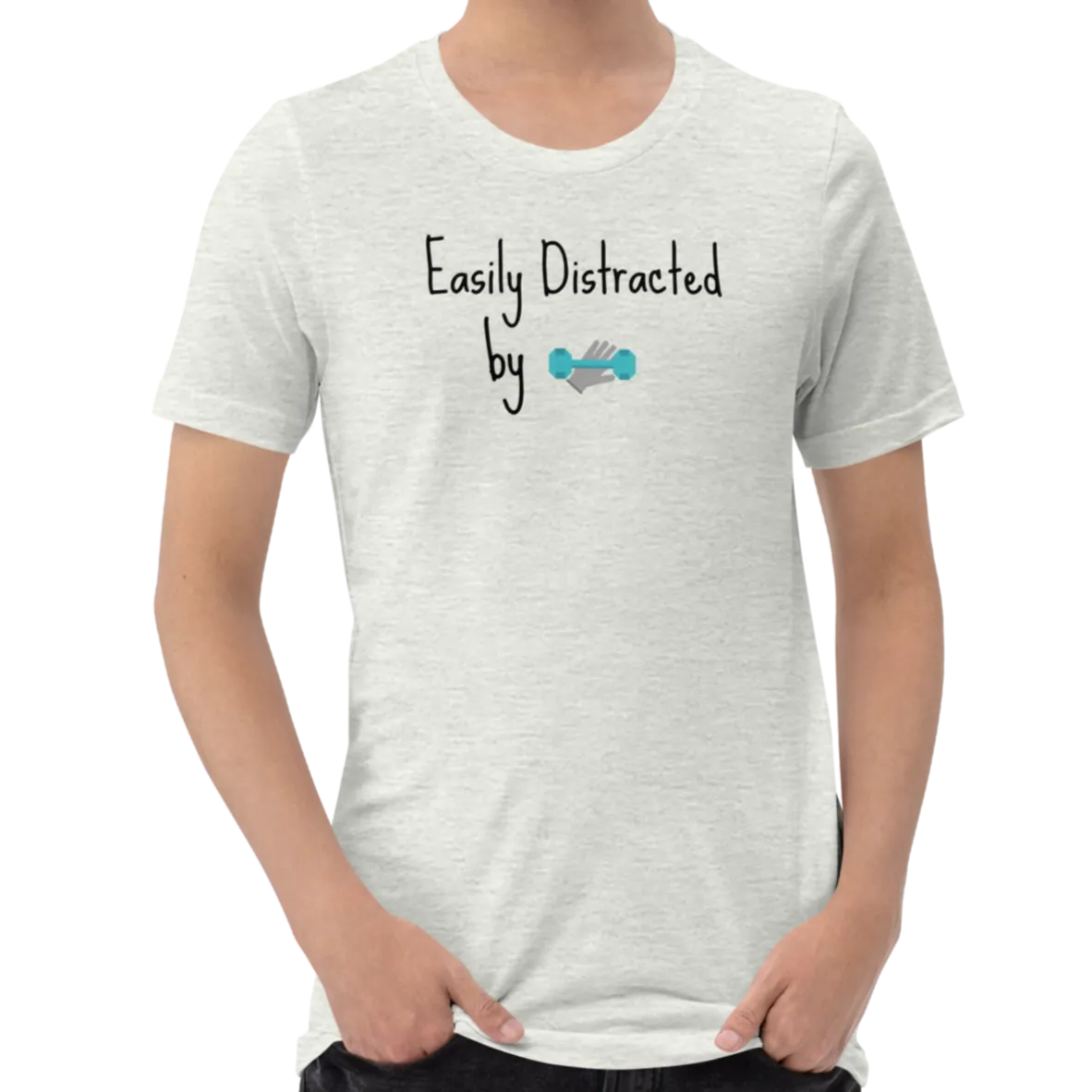 Easily Distracted by Dog Obedience T-Shirts - Light
