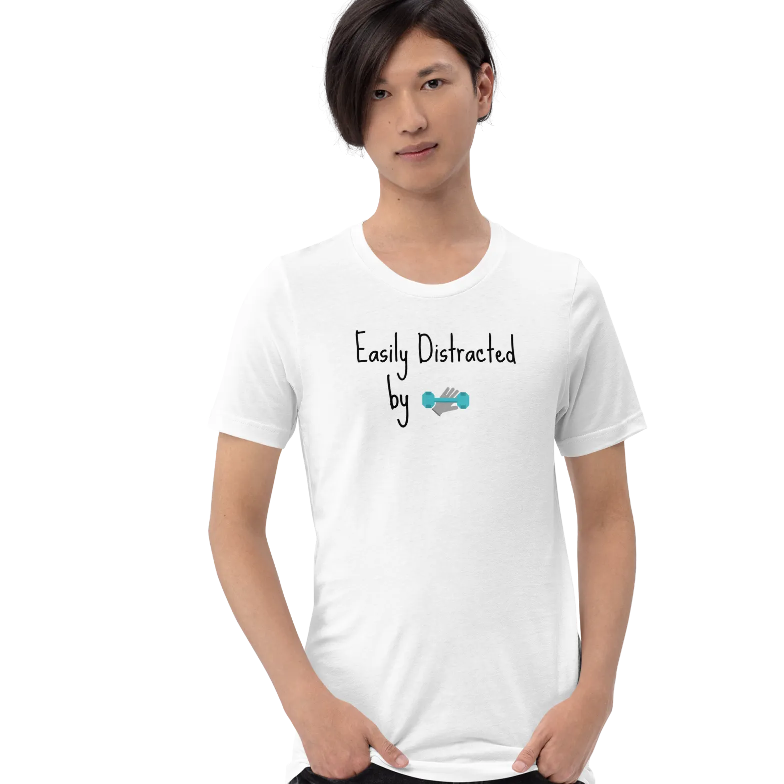 Easily Distracted by Dog Obedience T-Shirts - Light