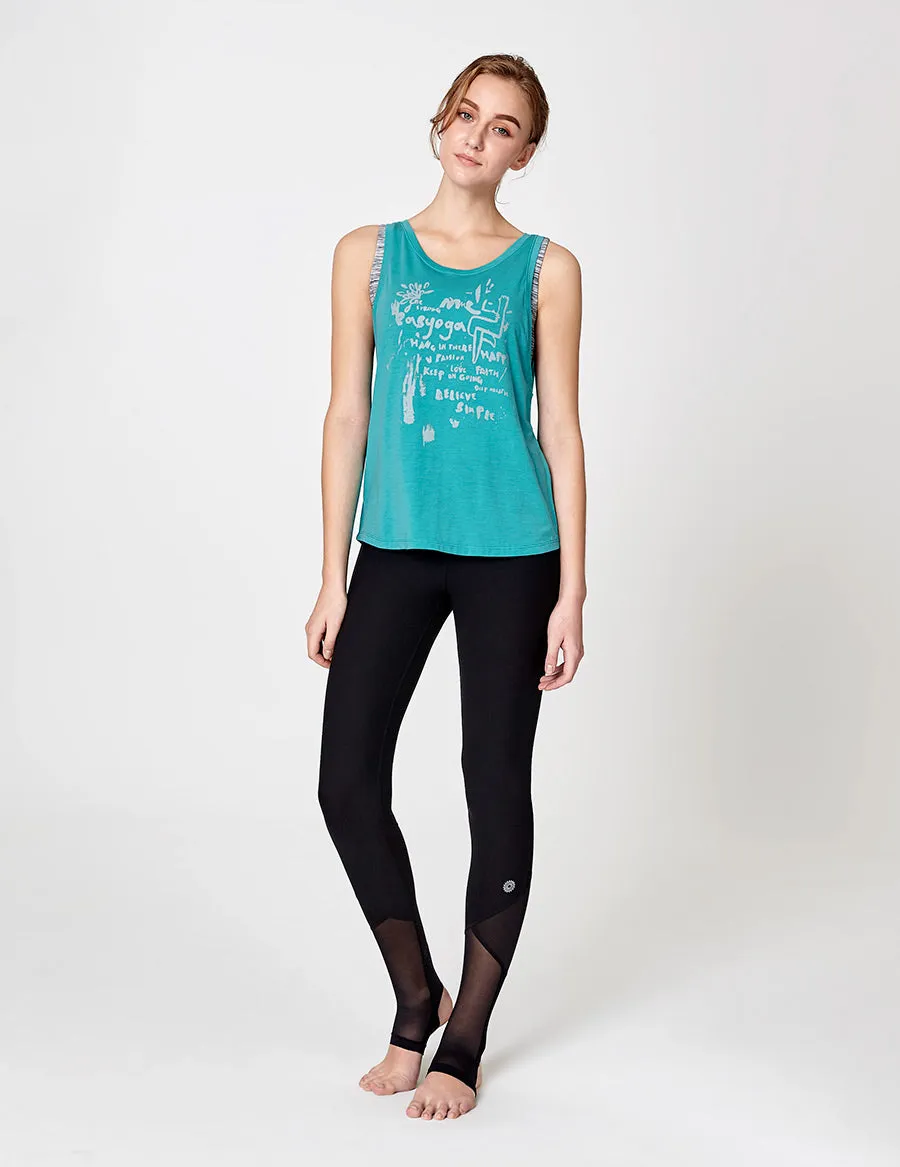 easyoga LA-VEDA In Joy Tank - B27 Caribbean Blue