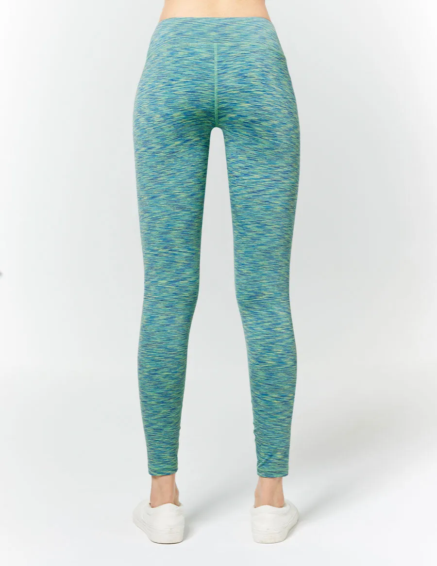 easyoga LA-VEDA Twiggy Core Tights3 - D57 Dark/Light Green Stripe