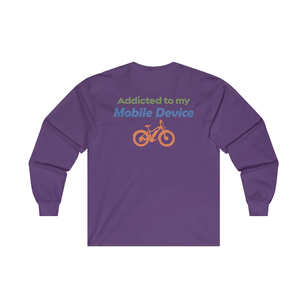 Ebike-Escapes: Addicted to my Mobile Device - Unisex Ultra Cotton Long Sleeve Ebike Shirt
