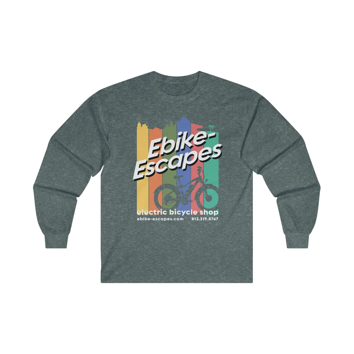 Ebike-Escapes: Addicted to my Mobile Device - Unisex Ultra Cotton Long Sleeve Ebike Shirt