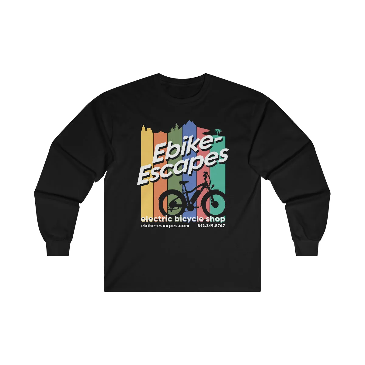 Ebike-Escapes: Addicted to my Mobile Device - Unisex Ultra Cotton Long Sleeve Ebike Shirt