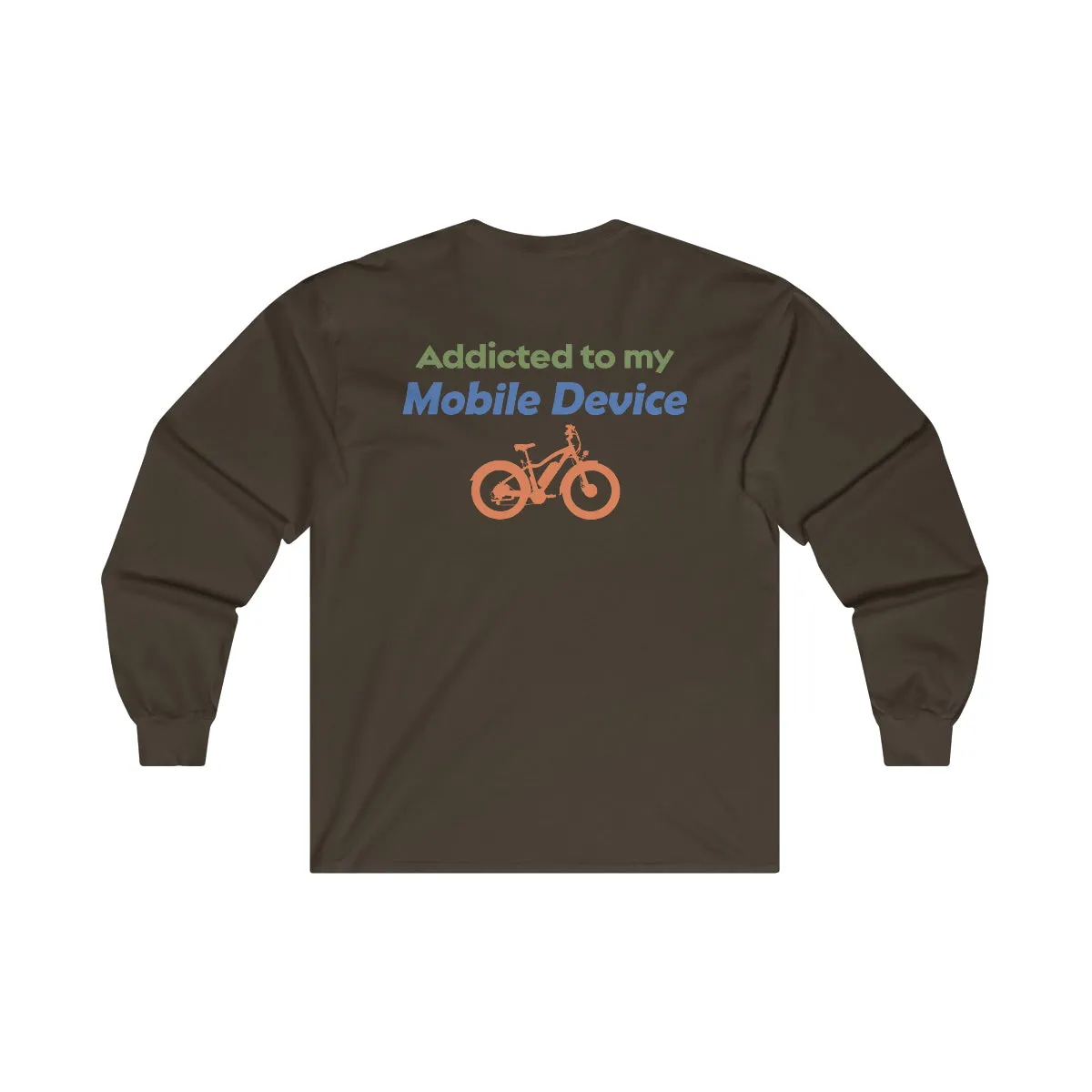Ebike-Escapes: Addicted to my Mobile Device - Unisex Ultra Cotton Long Sleeve Ebike Shirt