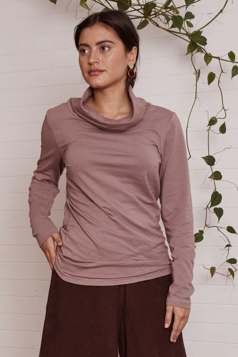 Ebony Top - Taupe